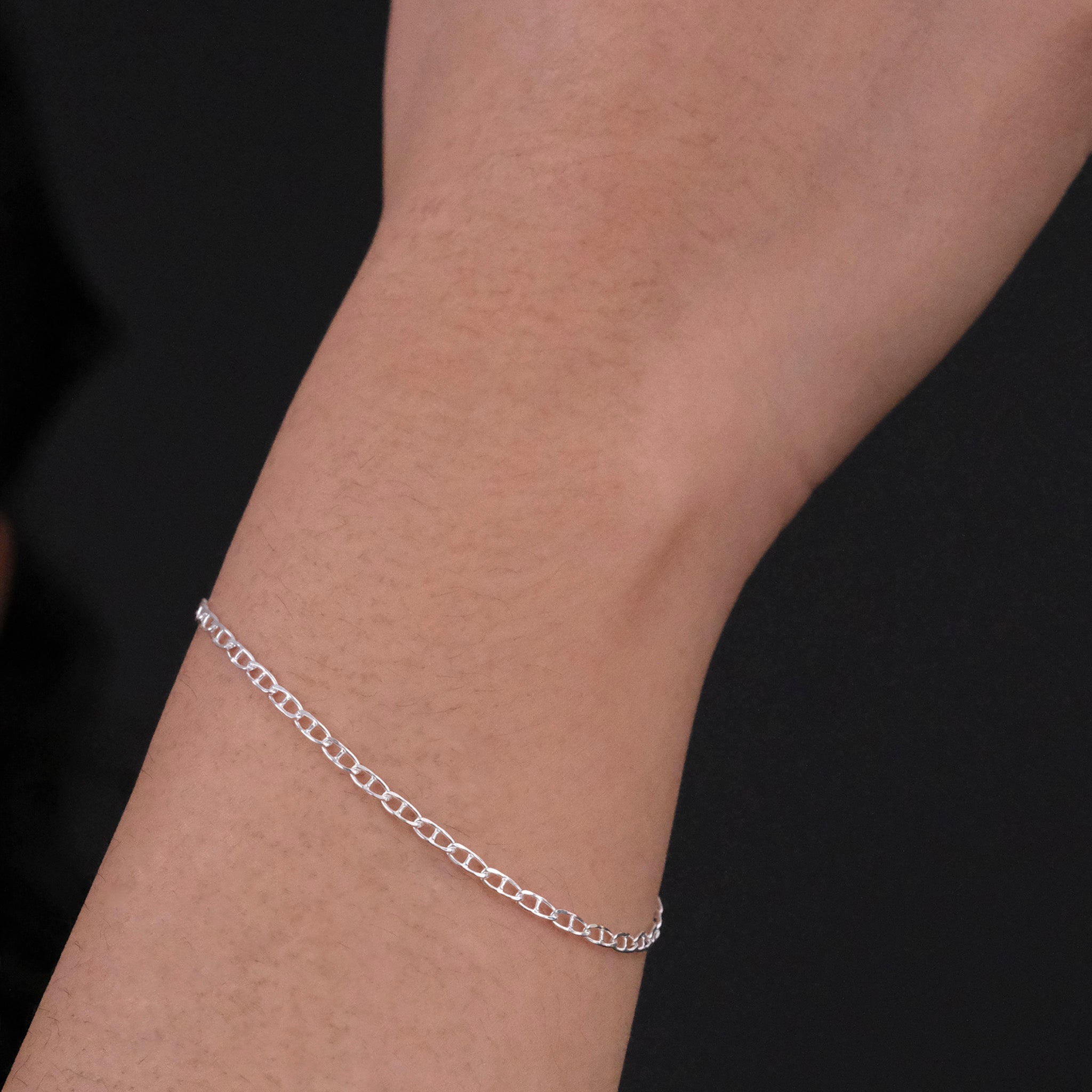 Gu 2mm (Plata) Pulsera