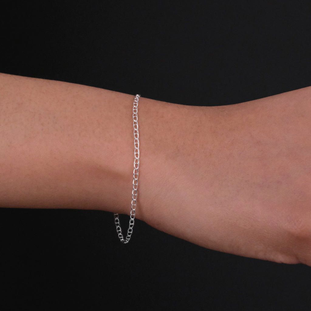 Gu 2mm (Plata) Pulsera