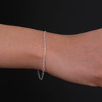 Pulsera Gu 2mm Plata