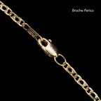 Pulsera Perniche 2mm Oro Sólido 14k
