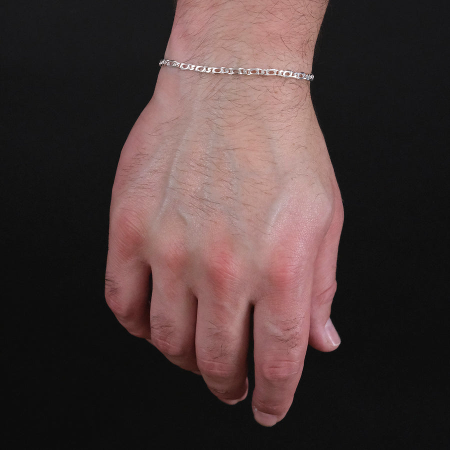 Perniche 4mm (Plata) Pulsera