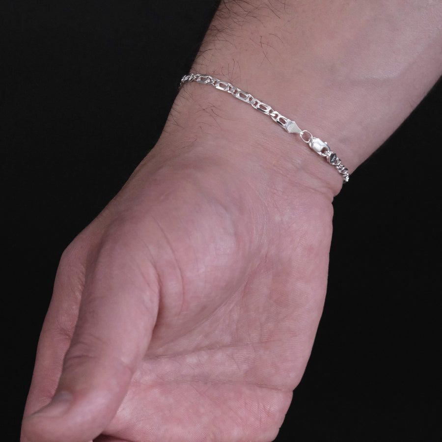 Perniche 4mm (Plata) Pulsera