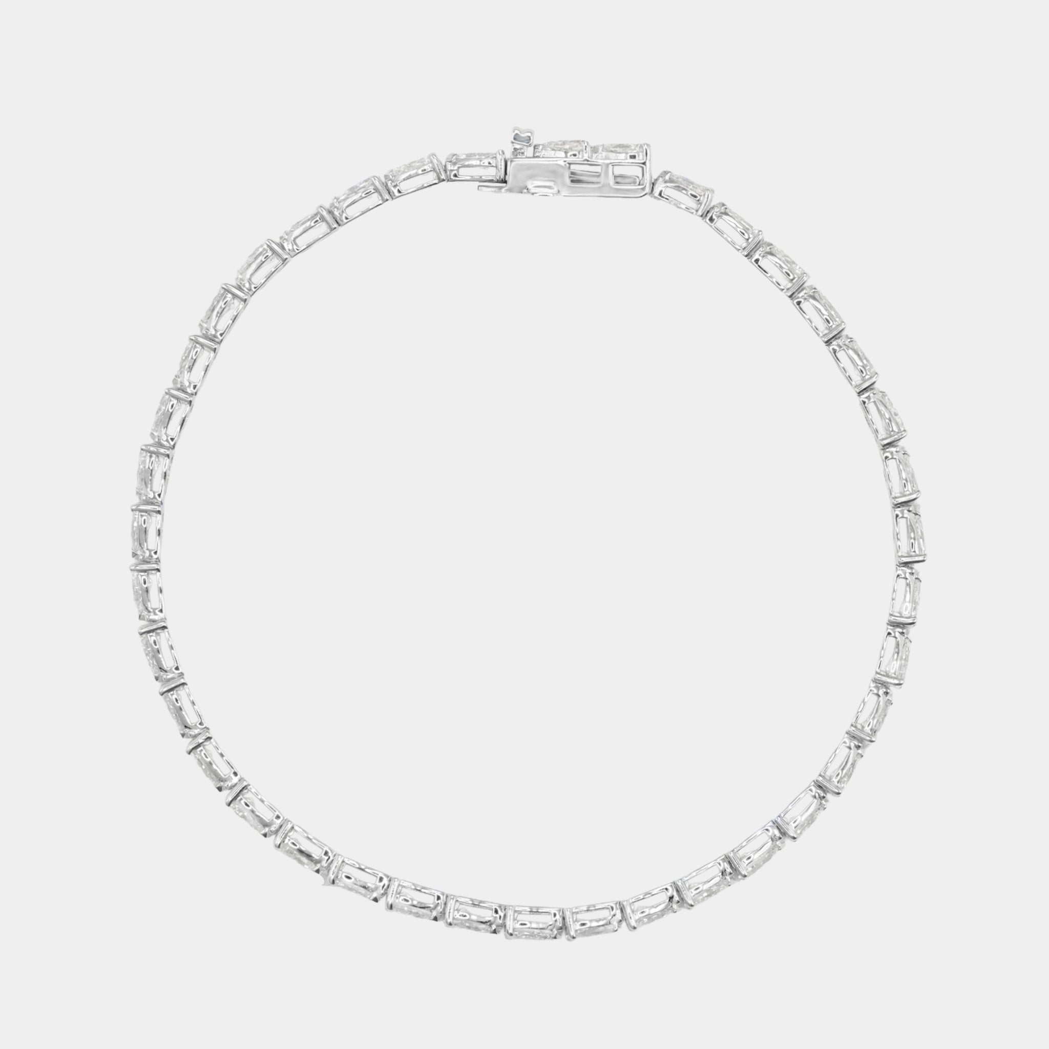 Brazalete de Tenis Lucélle Oro Sólido 14k
