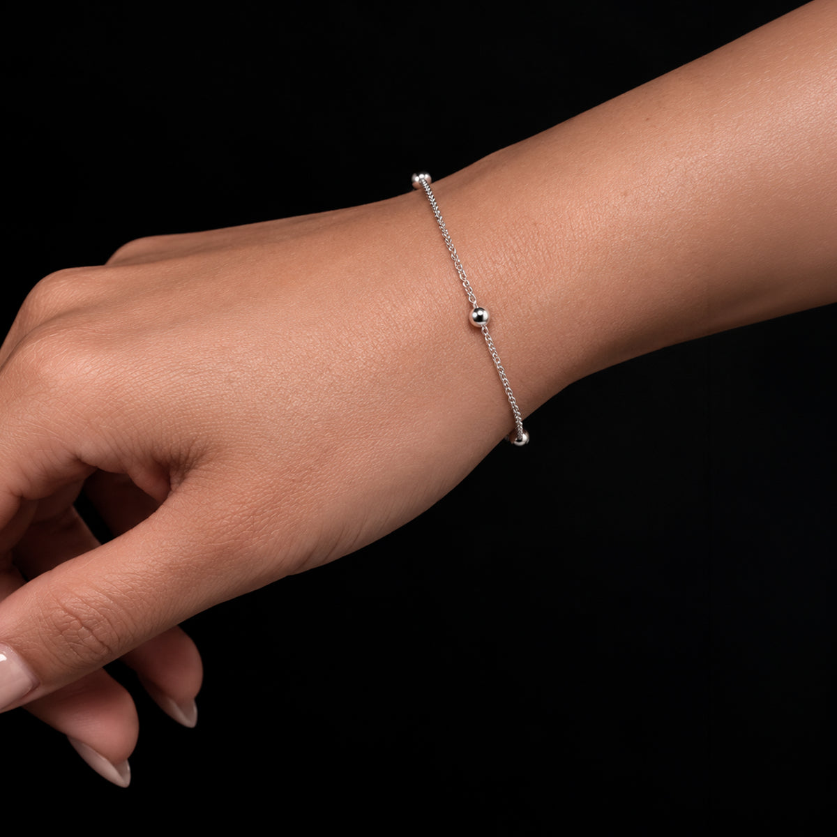 Pulsera Esferas Plata