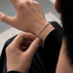 Pulsera Rope 4mm Plata