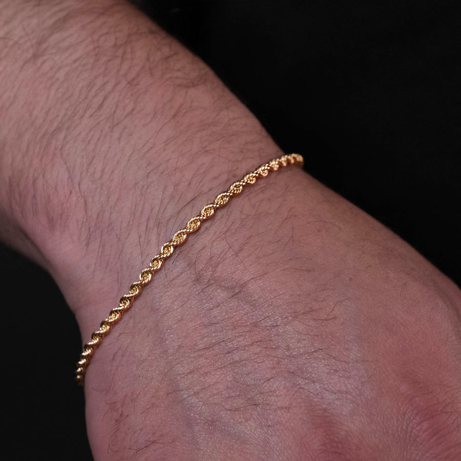 Torzal 3mm (Oro Sólido) Pulsera