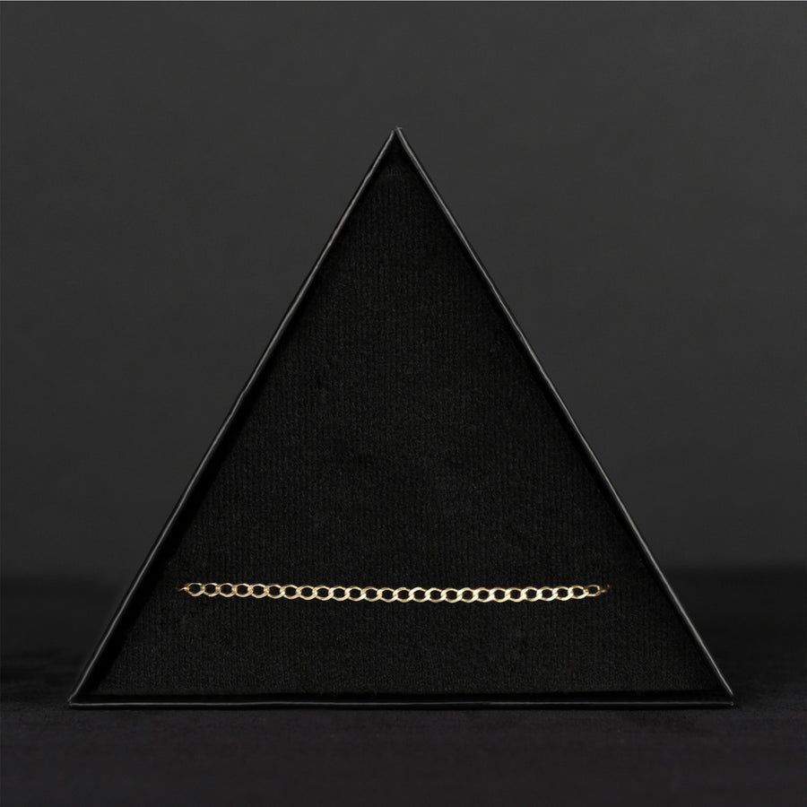 Curb 2mm (Oro Sólido) Pulsera