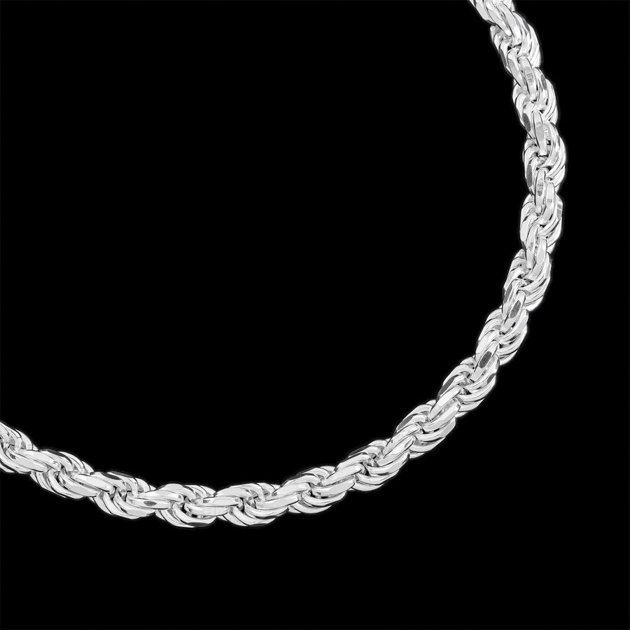 Rope 4mm (Plata) Cadena