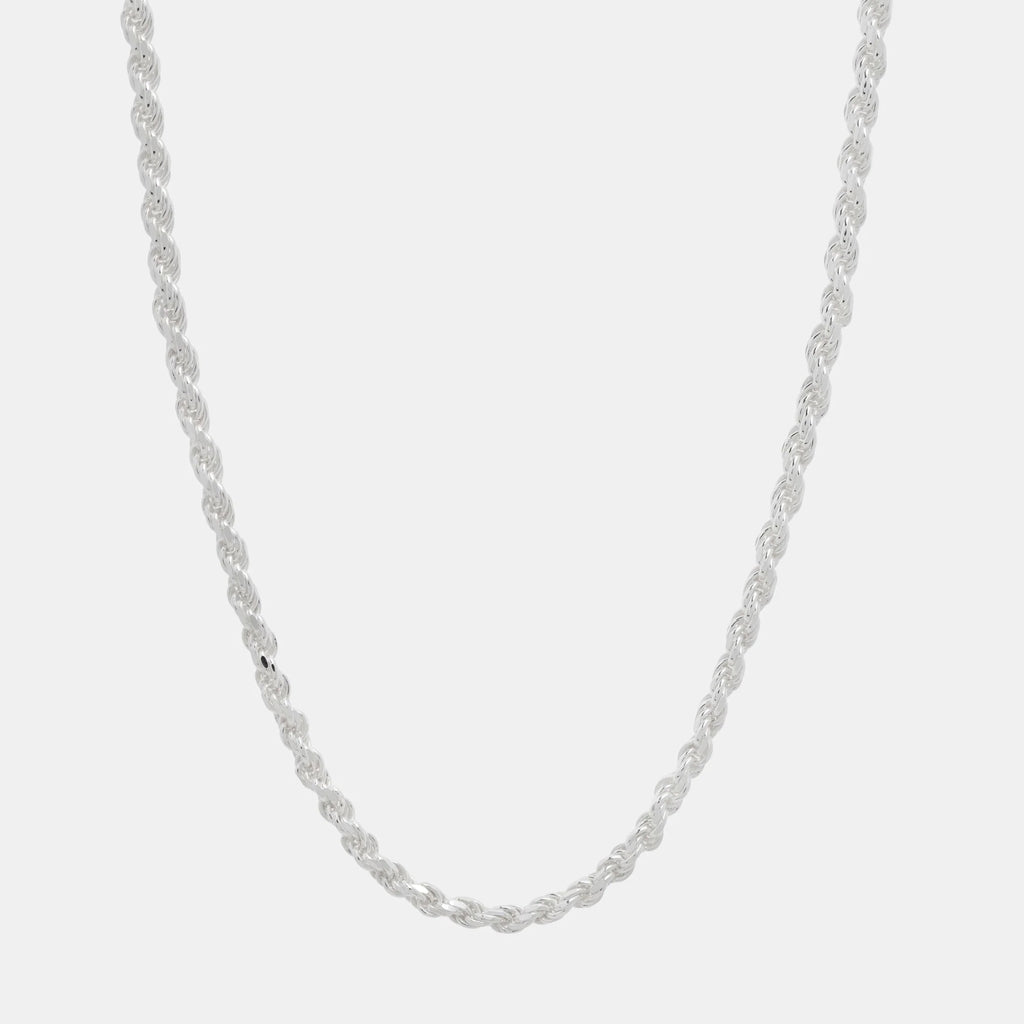 Rope 4mm (Plata) Cadena