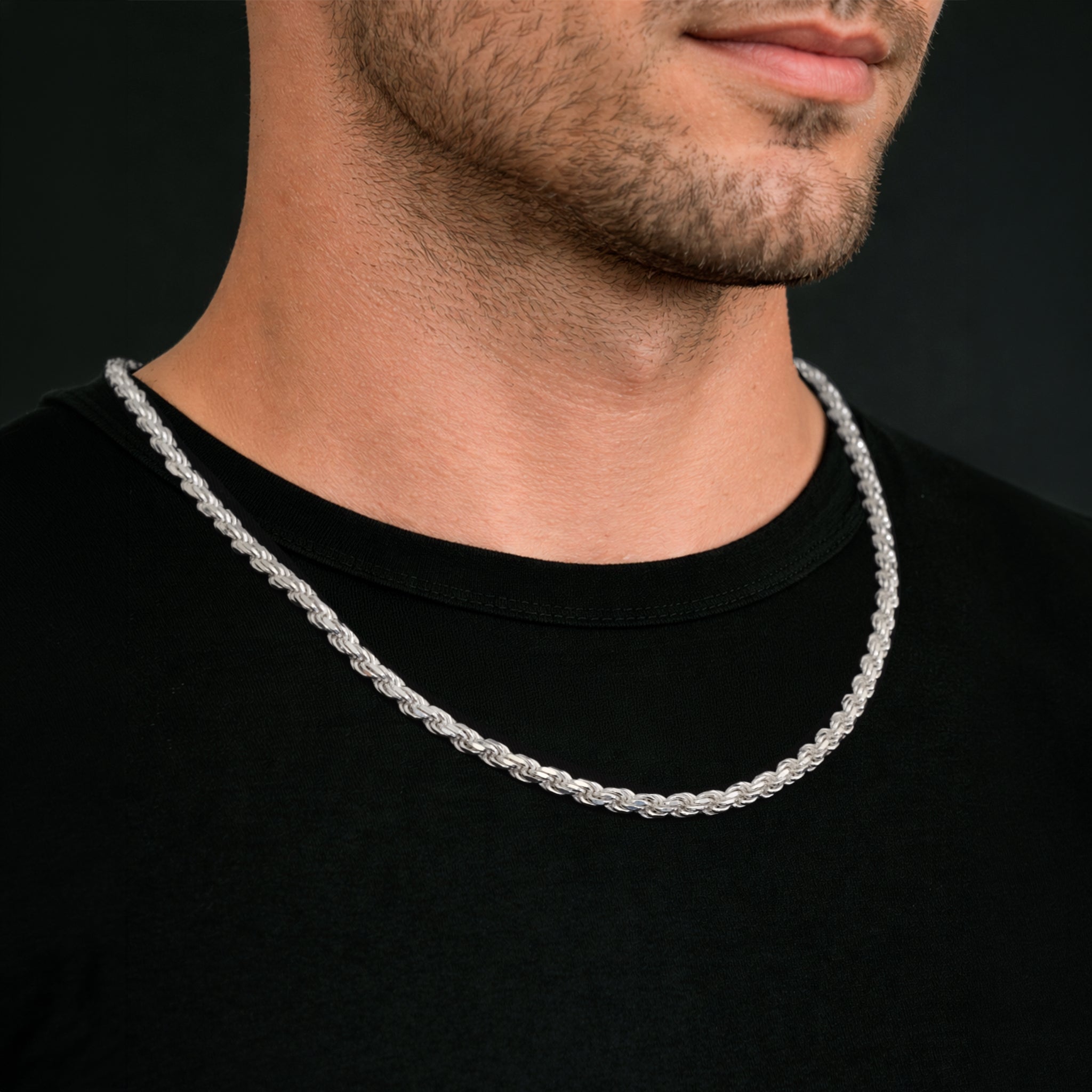 Rope 5mm (Plata) Cadena