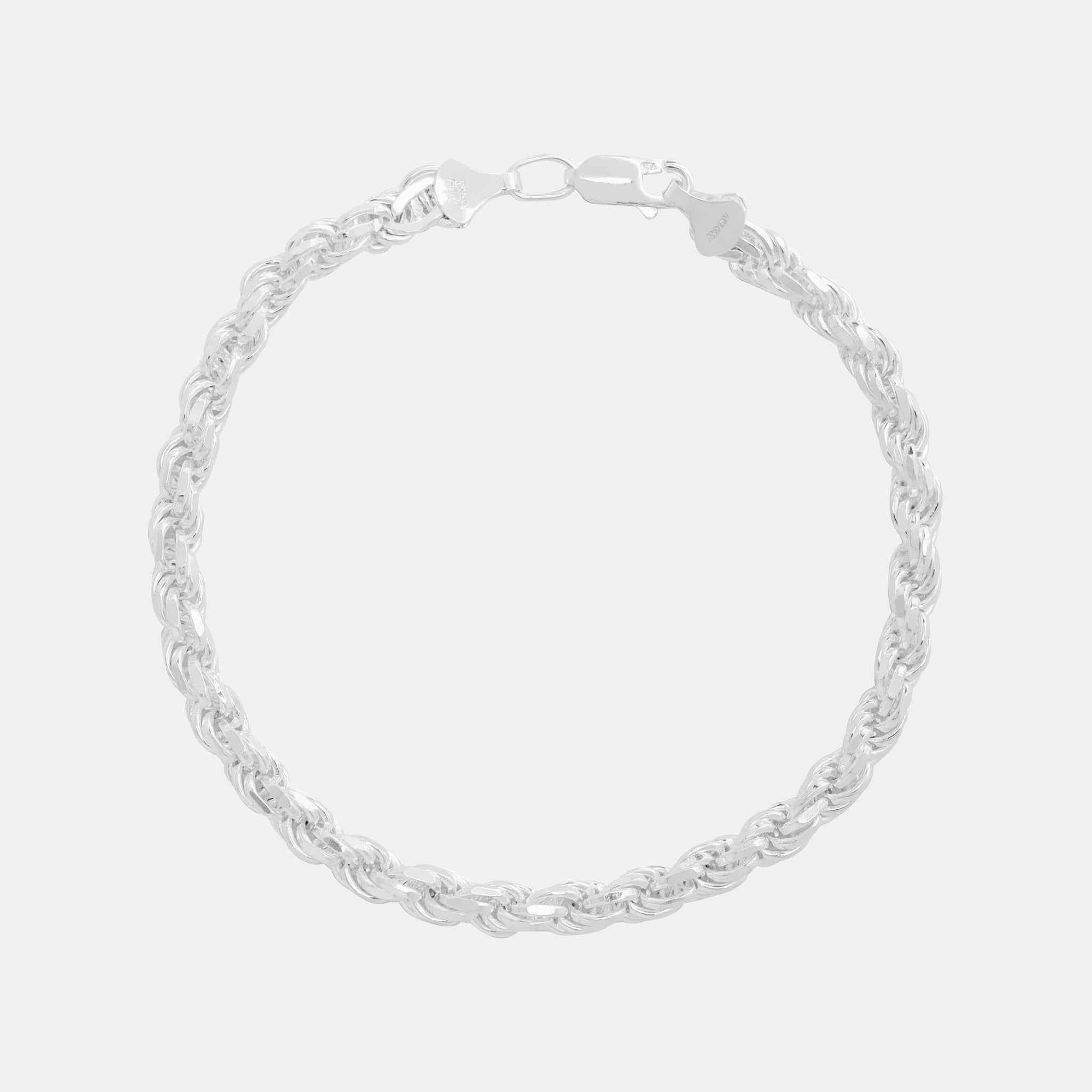 Rope 5mm (Plata) Pulsera
