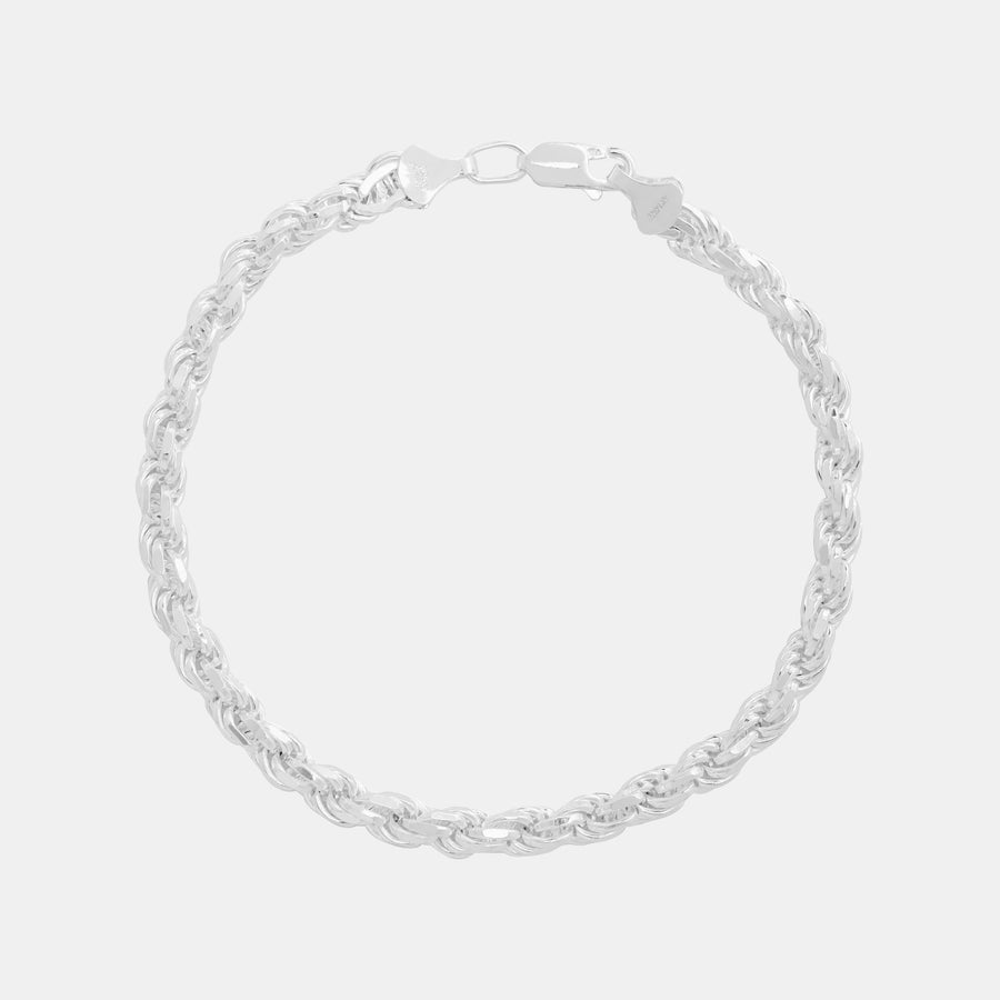 Rope 5mm (Plata) Pulsera