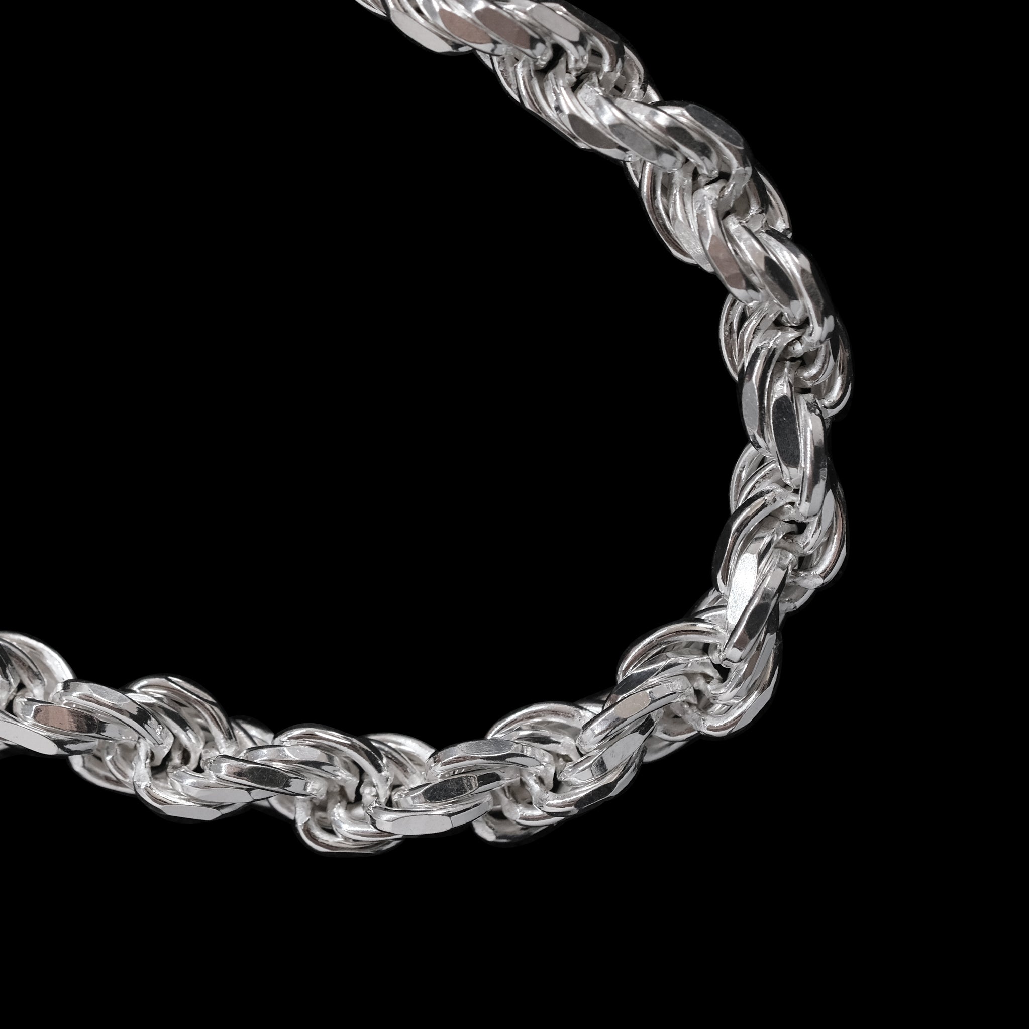 Rope 6mm (Plata) Pulsera