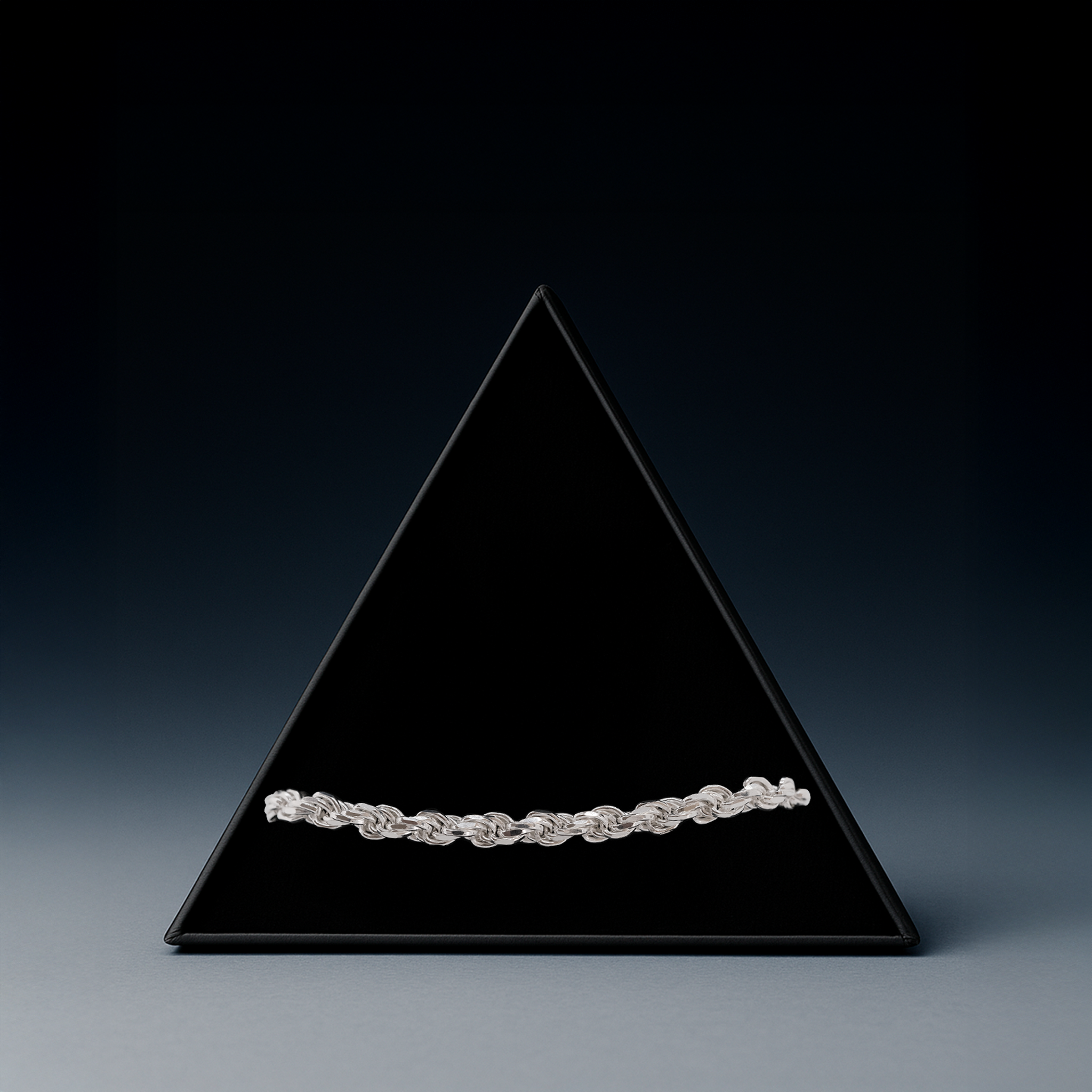 Rope 6mm (Plata) Pulsera