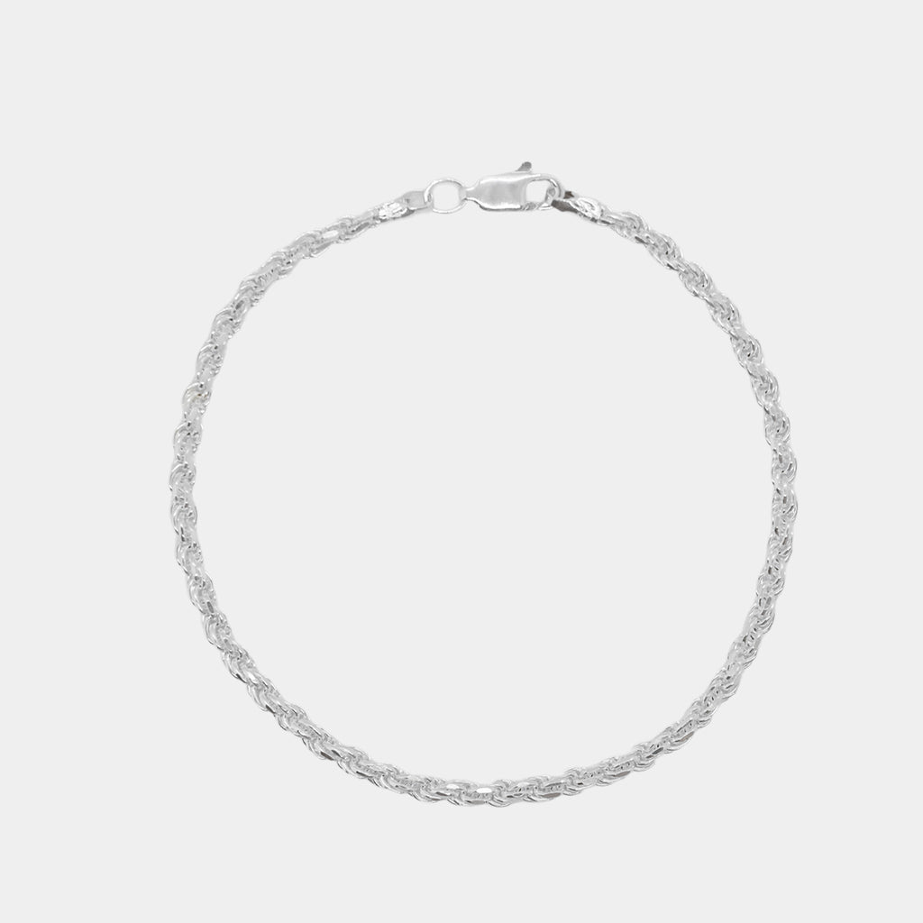 Rope 3mm (Plata) Pulsera