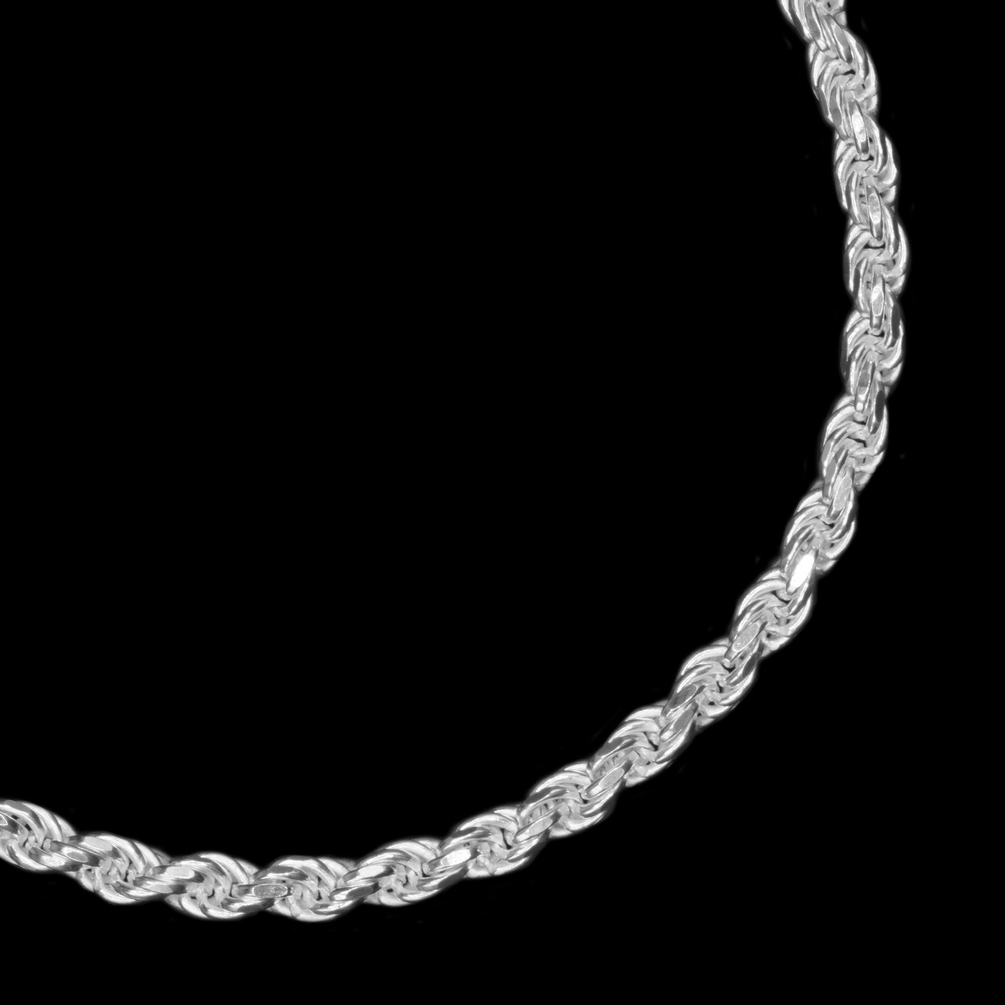 Rope 4mm (Plata) Pulsera