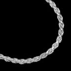 Rope 5mm (Plata) Pulsera