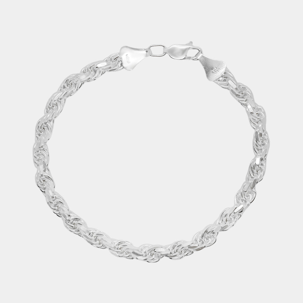Rope 6mm (Plata) Pulsera