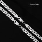 Set Cuban Link 5mm Plata