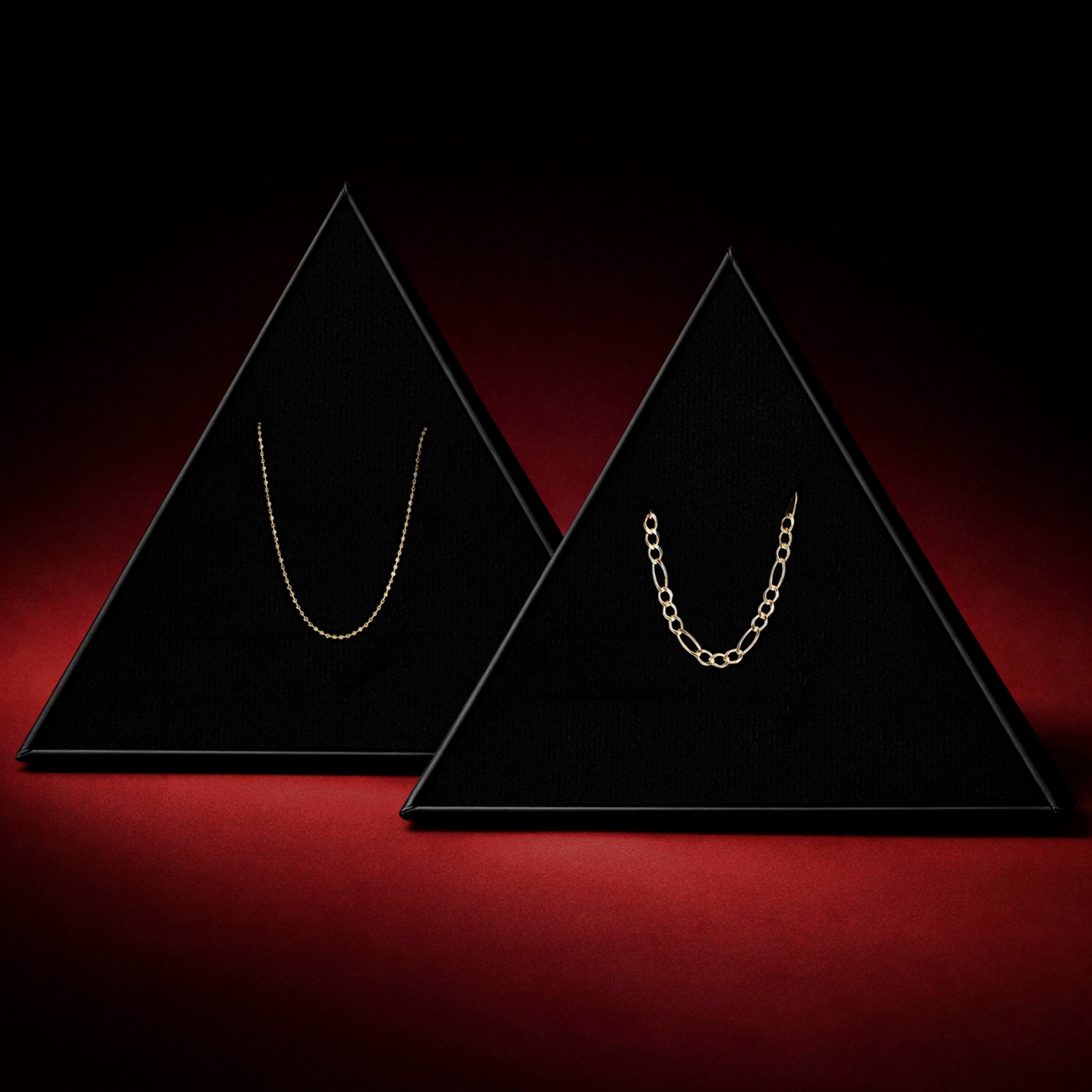 Set Bolitas + Figaro 3x1 2.5mm Oro (Cadenas)