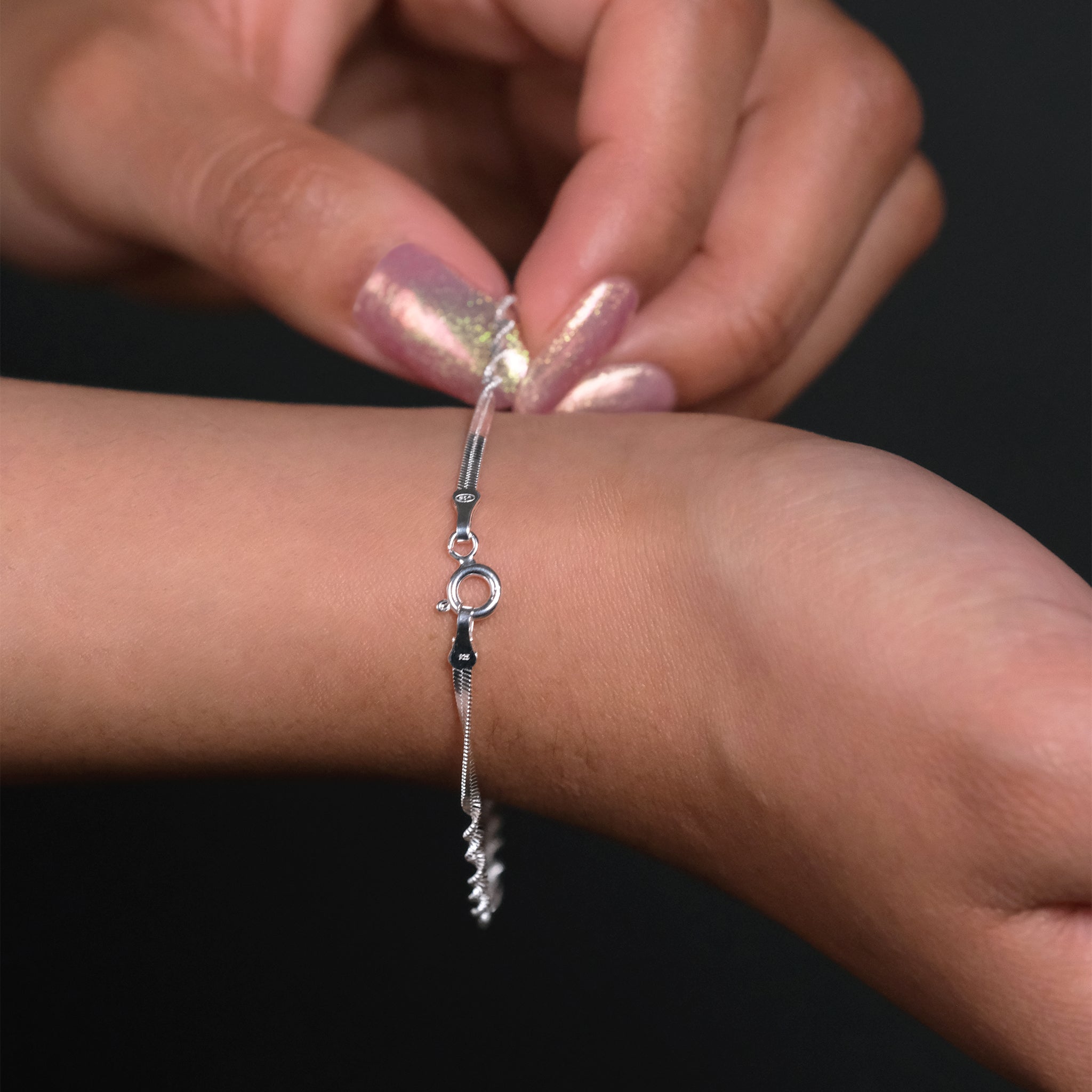 Singapur Super (Plata) Pulsera