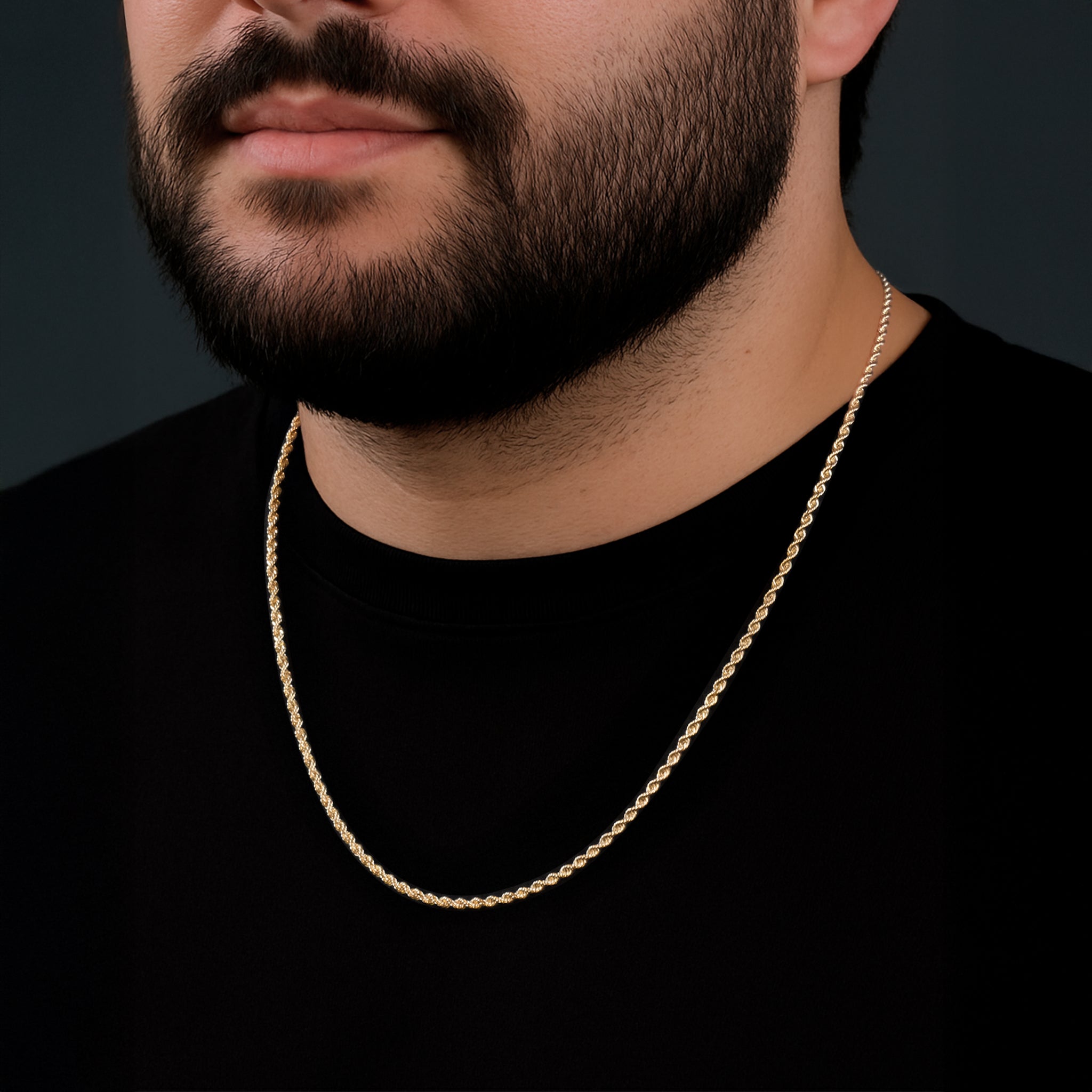 Torzal 2.5mm 14k (Oro Sólido) Cadena