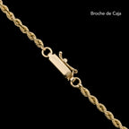 Pulsera Torzal 2.5mm Oro Sólido