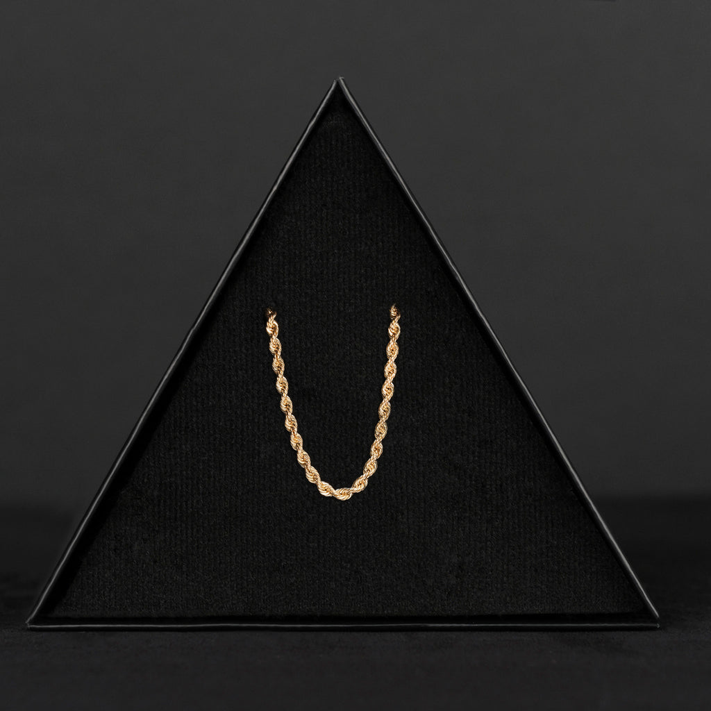 Torzal 2.5mm 14k (Oro Sólido) Cadena