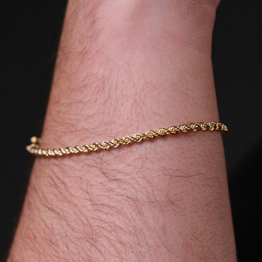 Torzal 3mm (Oro Sólido) Pulsera