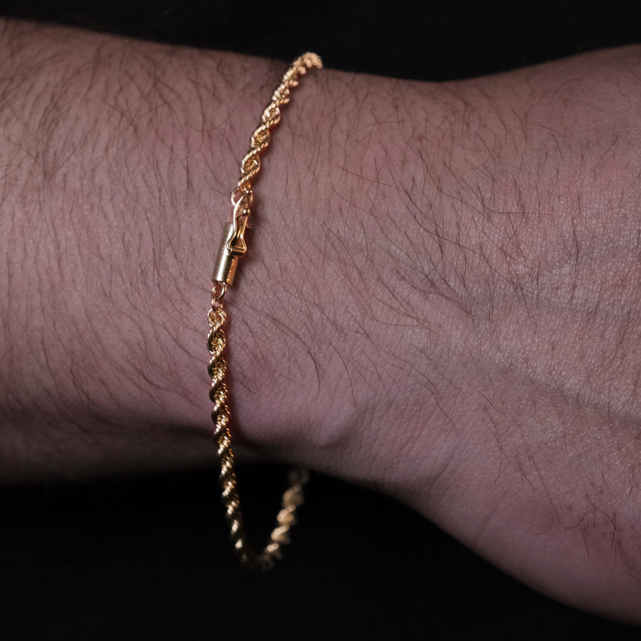 Torzal 3mm (Oro Sólido) Pulsera