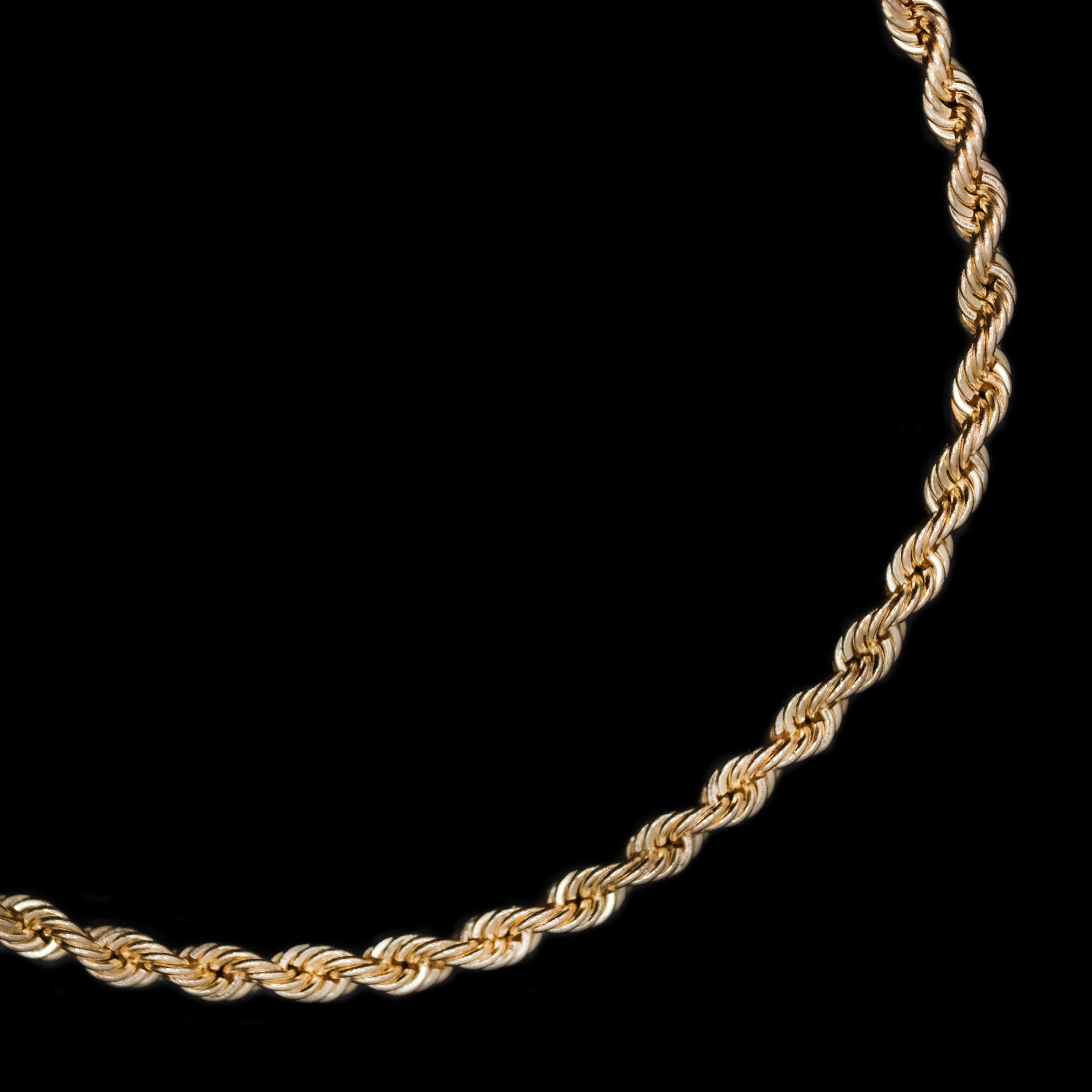 Torzal 2.5mm 14k (Oro Sólido) Cadena