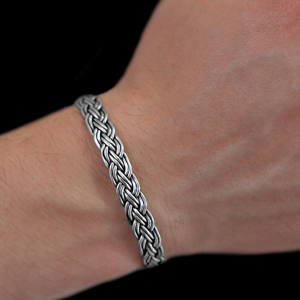 Brazalete Trenzado (Plata) Pulsera
