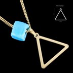 Triangulum 2mm (Oro Sólido) Collar