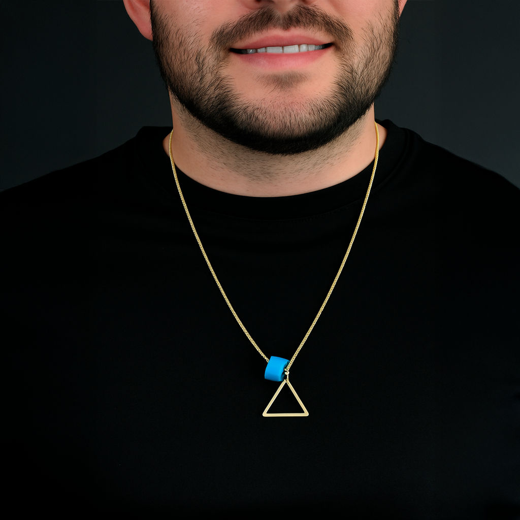 Triangulum 2mm (Oro Sólido) Collar