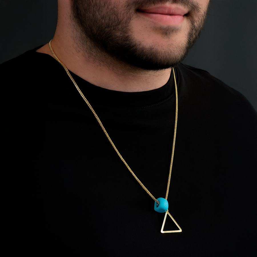 Triangulum 2mm (Oro Sólido) Collar