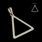 Dije Triangulum Oro Sólido 14k