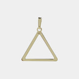 Dije Triangulum Oro Sólido 14k