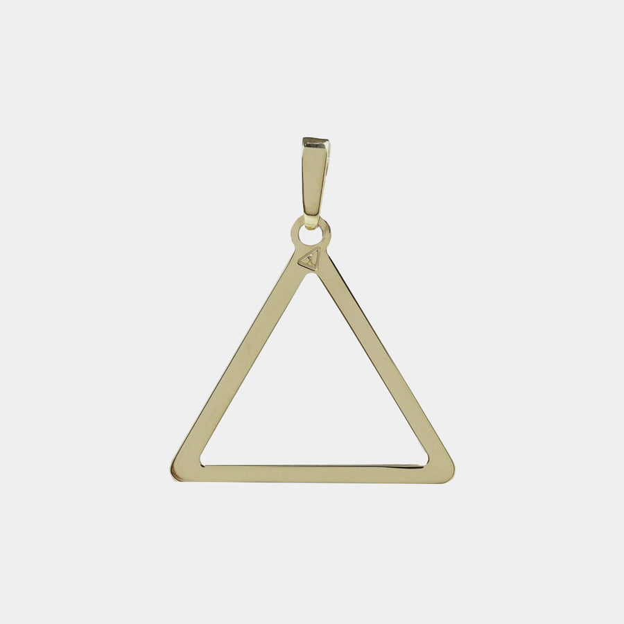 Dije Triangulum Oro Sólido 14k