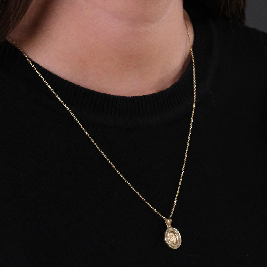 Virgen Mexicana (Oro Solido) Collar