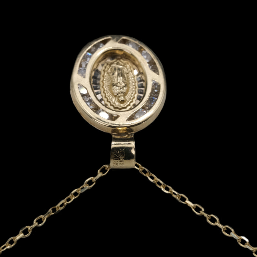 Virgen Mexicana (Oro Solido) Collar