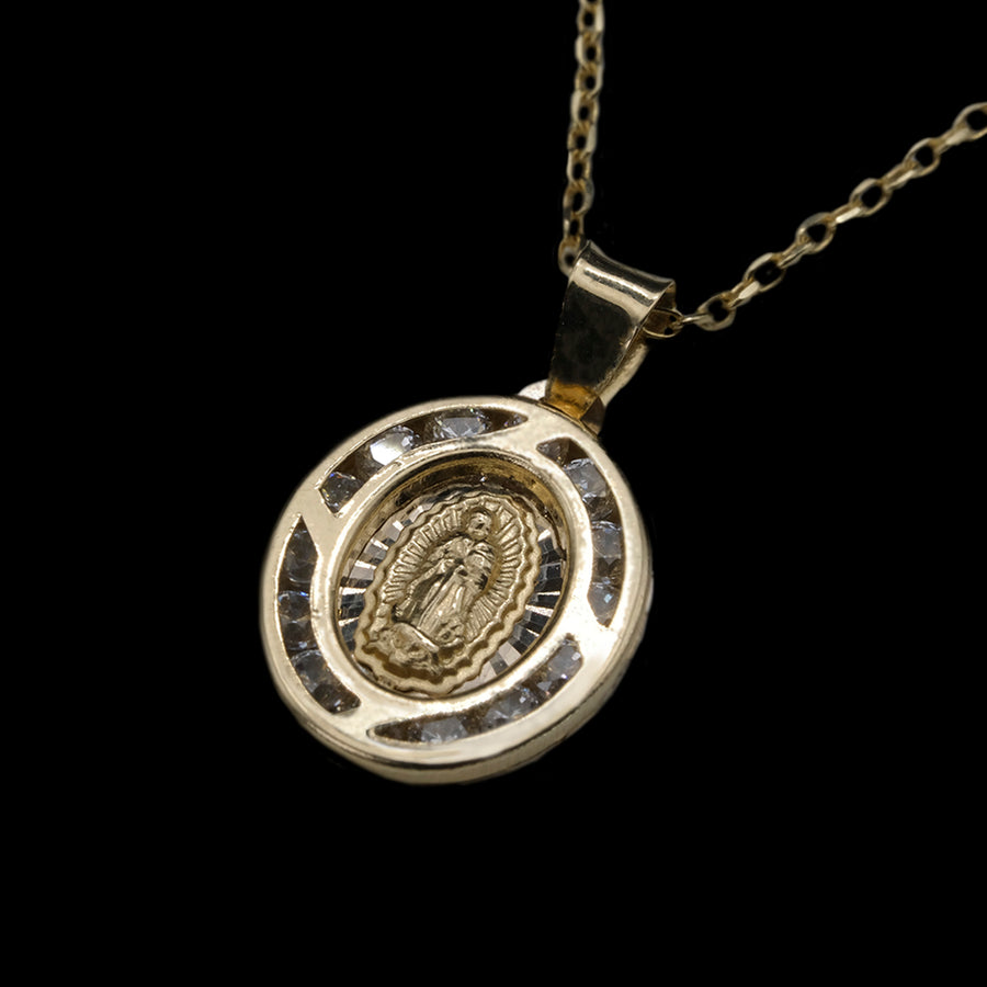 Virgen Mexicana (Oro Solido) Collar