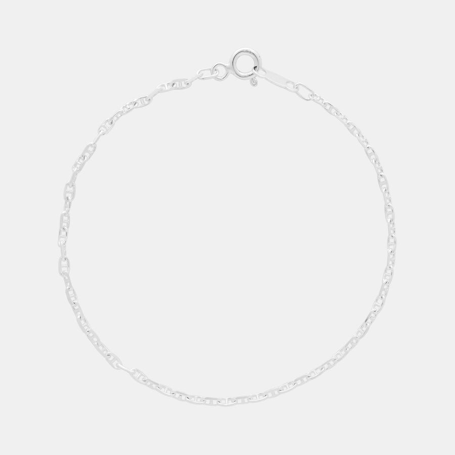 Ancla 2mm (Plata) Pulsera - Triangulum Workshop