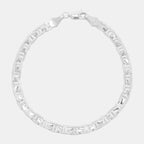 Ancla Martillada Danesa 5mm (Plata) Pulsera - Triangulum Workshop