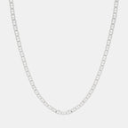 Cadena Ancla Martillada 4mm (Plata) - Triangulum Workshop