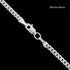 Detalle del tejido Cuban Link en plata .925 de 3mm