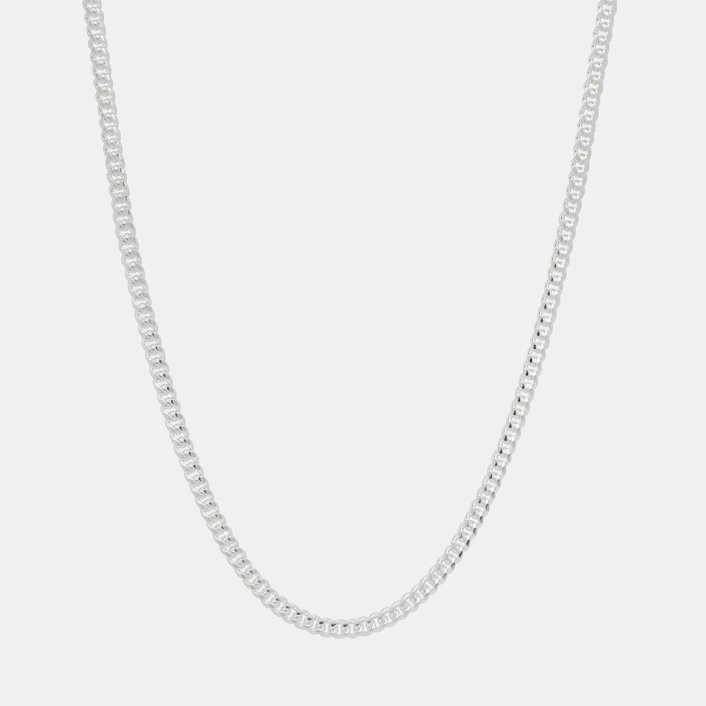 Cadena Cuban Link 4mm en Plata .925
