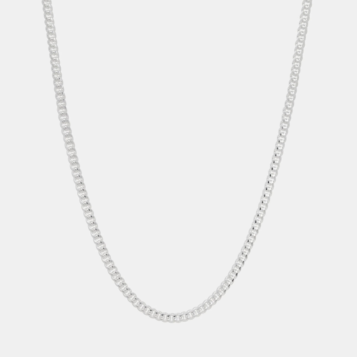 Cadena Cuban Link 4mm en Plata .925