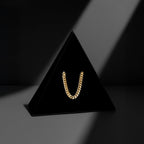 Cadena Cuban Link 5mm de oro sólido con empaque Triangulum
