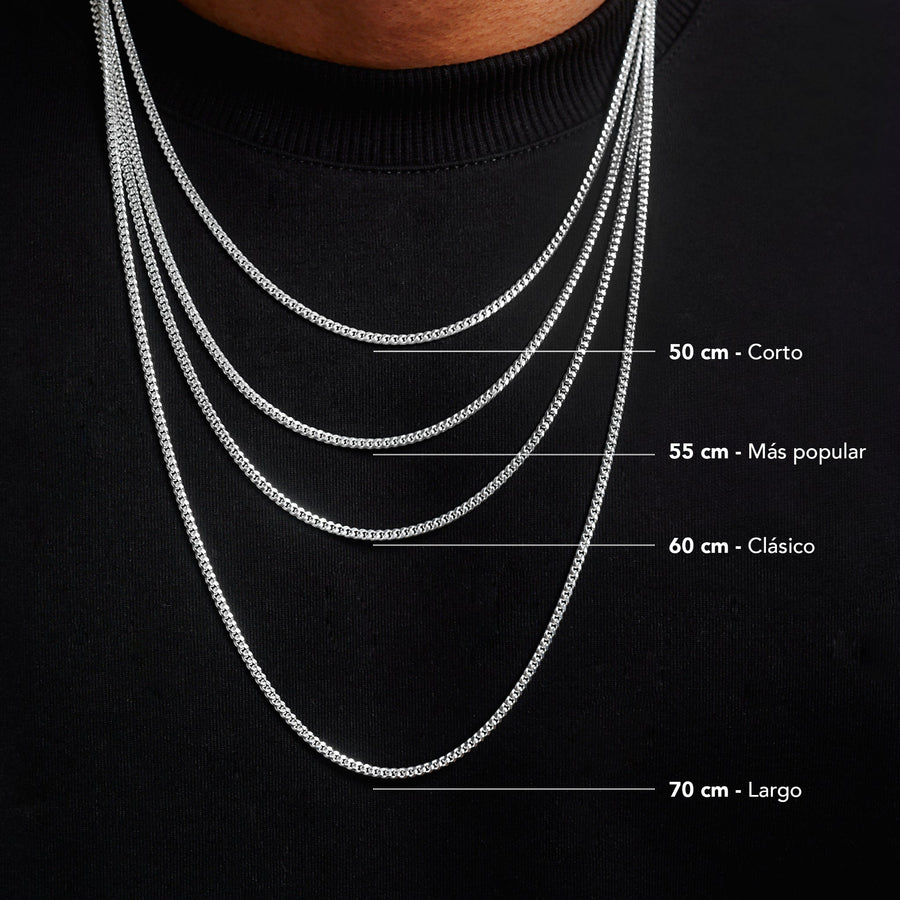 Capella 1mm (Plata) Collar - Triangulum Workshop