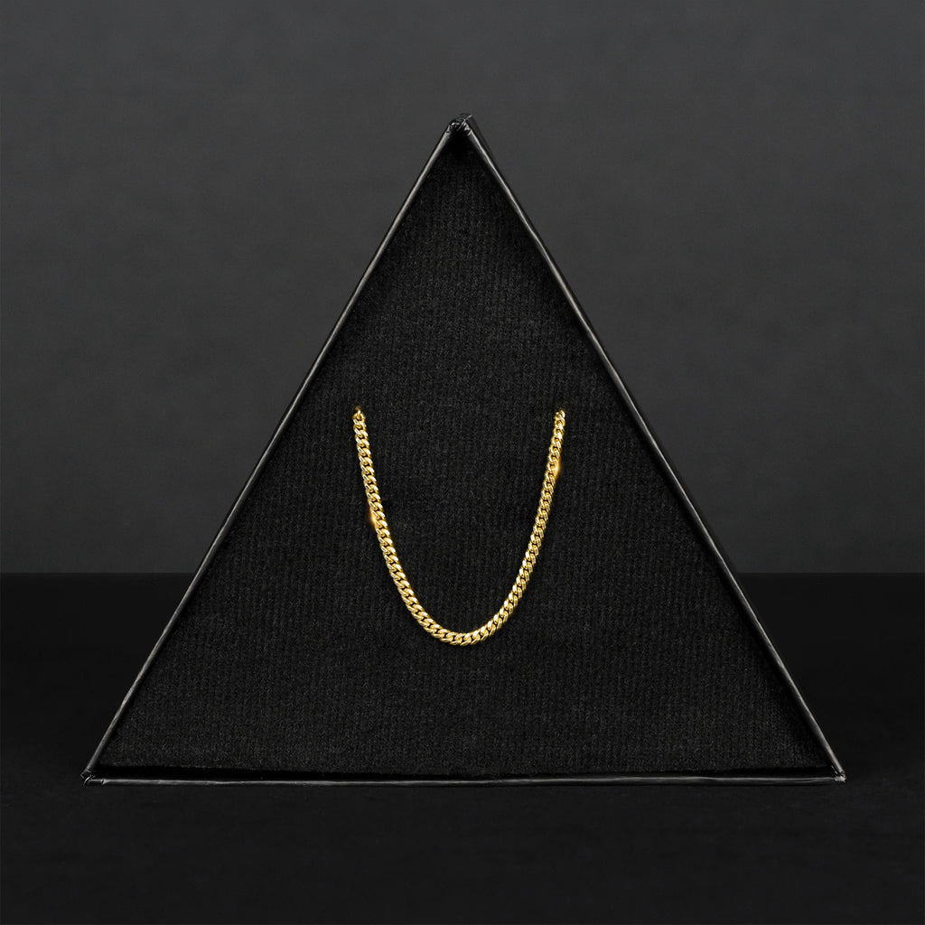 Cuban Link 2mm (Oro Sólido) Cadena - Triangulum Workshop